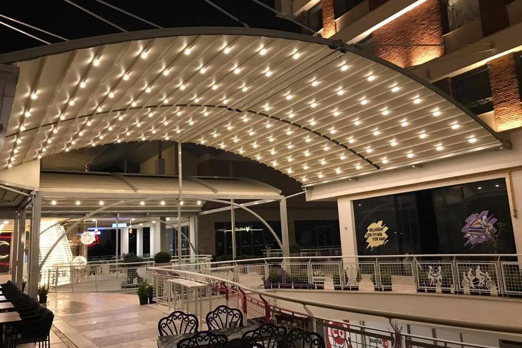 İzmir Tenteci - Bombeli Askılı Pergola - İzmir & Ege Bölgesi